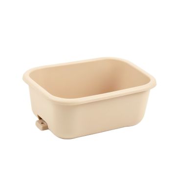 Heath Crossing Empty Railing Planter With Integral Brackets - Beige