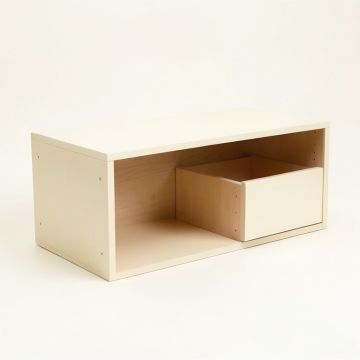 Cliff Canyon Shoe Storage Bench - Cream (synthetic illustration; no displayed measurements)
