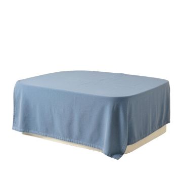 Brook Edge Flat Bed Sheet - Blue