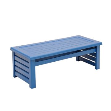 Clay Branch Narrow Outdoor Storage Bench - Blue
