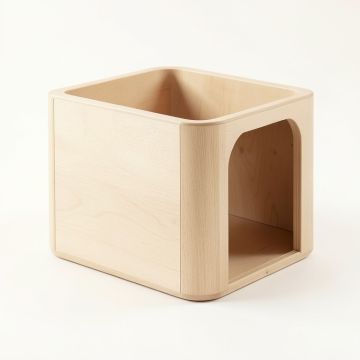 Brook Dell Empty Furniture-Style Litter Enclosure - Beige (synthetic illustration; no displayed measurements)