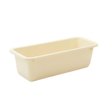 Briar Crossing Empty Railing Planter With Integral Brackets - Ivory