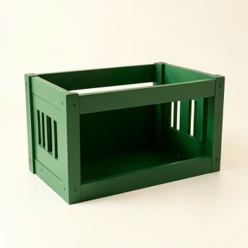 Elm Bluff Empty Furniture-Style Pet Crate - Green (synthetic illustration; no displayed measurements)