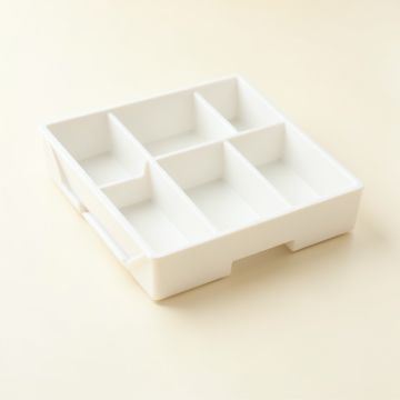 Glen Arc Empty Pantry Drawer Organizer Insert - White (synthetic illustration; no displayed measurements)