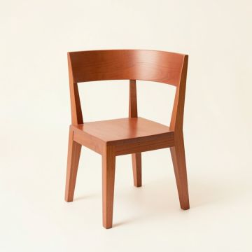 Bay Branch Small Chair - Terracotta (synthetic illustration; no displayed measurements)