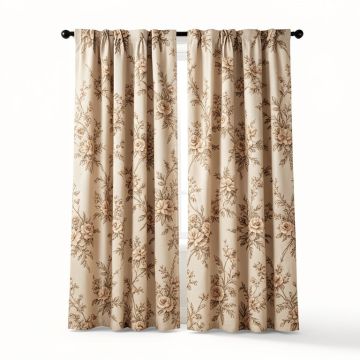 Ambesonne Beige Curtains (synthetic illustration; no displayed measurements)