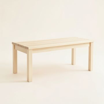 Juniper Brook Indoor Bench - Ivory (synthetic illustration; no displayed measurements)
