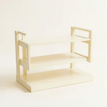 Ash Bridge Empty Countertop Canister Rack - Ivory (synthetic illustration; no displayed measurements)