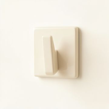 Ash Bridge Wall-Mounted Robe Hook - Ivory (synthetic illustration; no displayed measurements)
