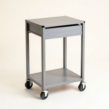 Alder Bluff Empty Rolling Workshop Cart - Gray (synthetic illustration; no displayed measurements)