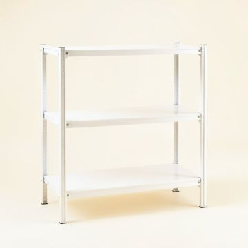 Birch Bluff Empty Seed-Starting Shelving Unit Without Lights - White (synthetic illustration; no displayed measurements)