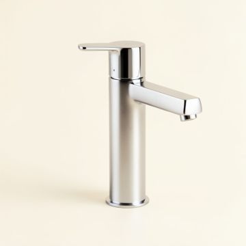 Waterfall Glass Single Hole Bathroom Faucet (synthetic illustration; no displayed measurements)
