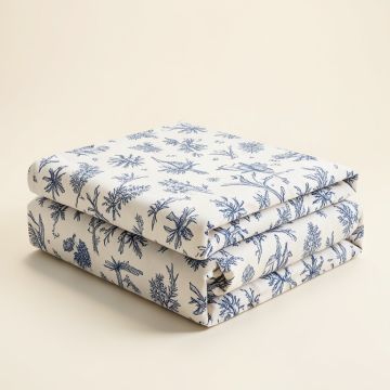 Love Anchor Nautical Duvet Cover Set (synthetic illustration; no displayed measurements)