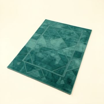 Geometric Teal Indoor / Outdoor Area Rug (synthetic illustration; no displayed measurements)