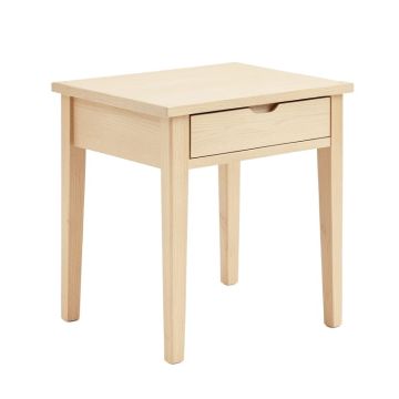 Oak Bend Side Table - Beige