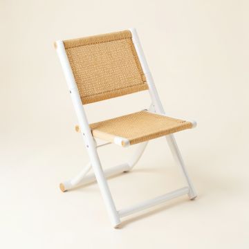 Cedar Bend Folding Outdoor Chair - White (synthetic illustration; no displayed measurements)