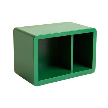 Aspen Bend Low Toy Storage Unit - Green
