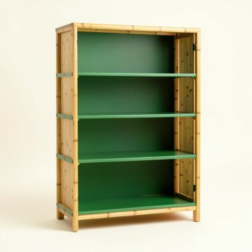 Clay Branch Freestanding Bookcase - Green (synthetic illustration; no displayed measurements)