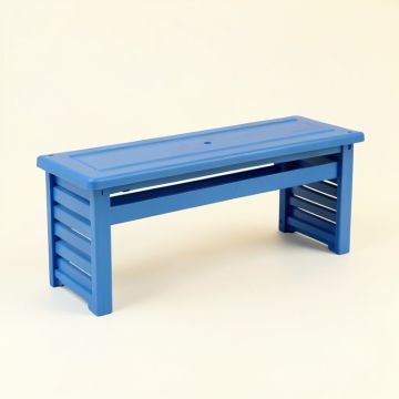 Heath Branch Narrow Outdoor Storage Bench - Blue (synthetic illustration; no displayed measurements)
