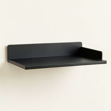 River Branch Wall-Mounted Shelf - Black (synthetic illustration; no displayed measurements)