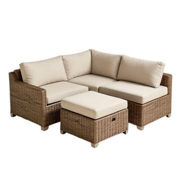 Halcott Patio Sectional With Cushions