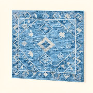 Tollette Geometric Blue Area Rug (synthetic illustration; no displayed measurements)