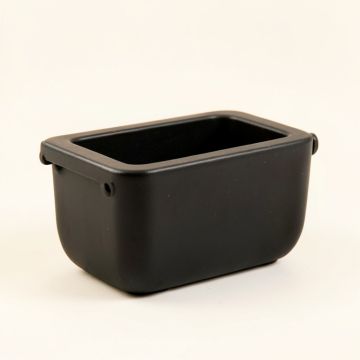 Field Brook Empty Railing Planter With Integral Brackets - Black (synthetic illustration; no displayed measurements)