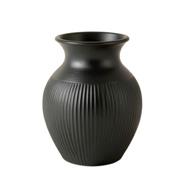 Oak Arc Empty Decorative Vase - Black (synthetic illustration; no displayed measurements)