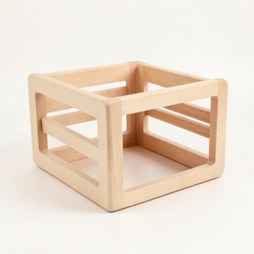 Juniper Crossing Empty Furniture-Style Pet Crate - Beige (synthetic illustration; no displayed measurements)
