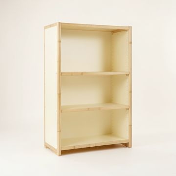 Wren Crossing Freestanding Bookcase - Cream (synthetic illustration; no displayed measurements)