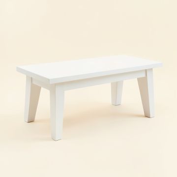 Dawn Dell Indoor Bench - White (synthetic illustration; no displayed measurements)
