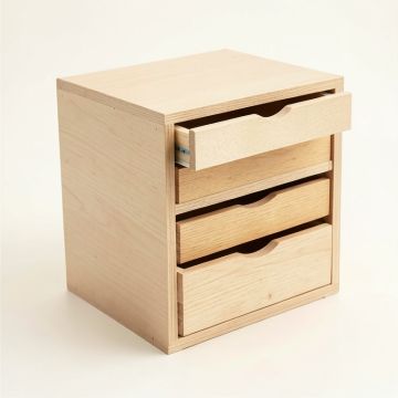 Olive Crest Small-Parts Storage Drawer Cabinet - Beige (synthetic illustration; no displayed measurements)