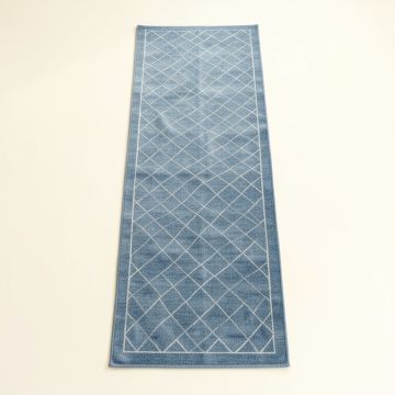 Cedar Branch Narrow Runner Rug - Blue (synthetic illustration; no displayed measurements)