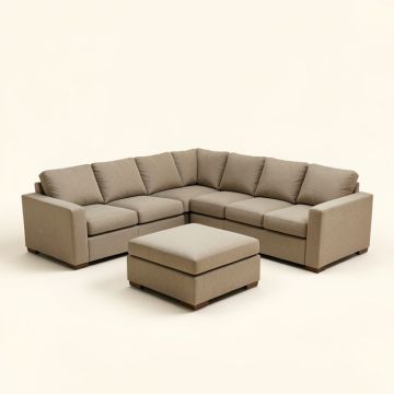 Enyia 159 '' Wide Reversible Modular Corner Sectional With Ottoman (synthetic illustration; no displayed measurements)