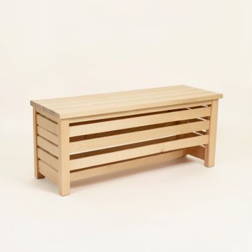 Holly Brook Narrow Outdoor Storage Bench - Beige (synthetic illustration; no displayed measurements)