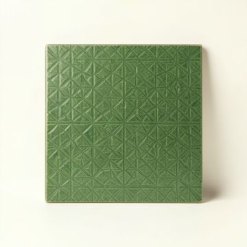 Cedar Arc Uninstalled Square Decorative Tile (synthetic illustration; no displayed measurements)