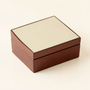 Mirrored Watch Organizer Jewelry Box (synthetic illustration; no displayed measurements)