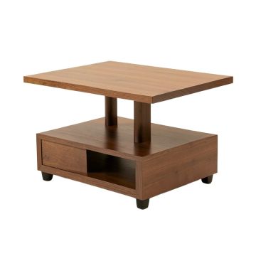 Nido Floor Shelf Coffee Table With Storage (synthetic illustration; no displayed measurements)