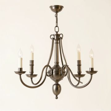 Senoia 5 - Light Candle Style Classic / Traditional Chandelier (synthetic illustration; no displayed measurements)
