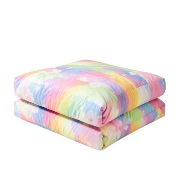 Unicorn Dreamz - Coma Inducer® Oversized Queen Comforter - Buttercup Rainbow (synthetic illustration; no displayed measurements)