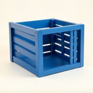 Alder Dell Empty Furniture-Style Pet Crate - Blue (synthetic illustration; no displayed measurements)