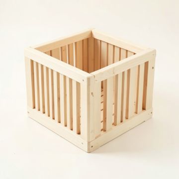Linden Bridge Empty Furniture-Style Litter Enclosure - Ivory (synthetic illustration; no displayed measurements)