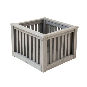 Elm Branch Empty Furniture-Style Litter Enclosure - Gray