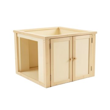 Linden Canyon Empty Furniture-Style Litter Enclosure - Cream