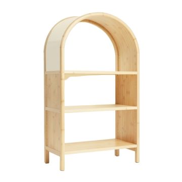 Wren Edge Freestanding Bookcase - Cream