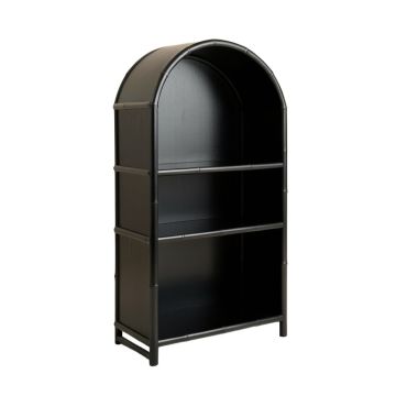 Vale Bridge Freestanding Bookcase - Black