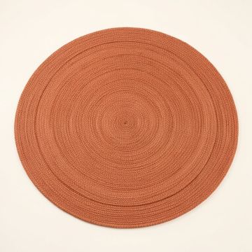 Birch Crossing Round Area Rug - Terracotta (synthetic illustration; no displayed measurements)