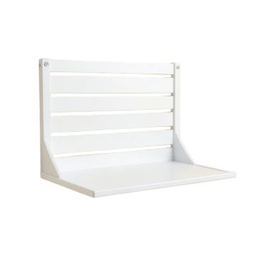 Willow Arc Wall-Mounted Entryway Organizer Shelf - White