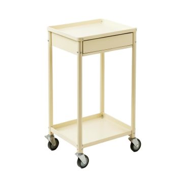 Heath Bend Empty Rolling Workshop Cart - Ivory