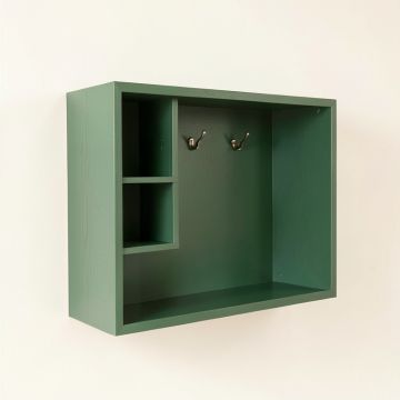 Reed Dale Wall-Mounted Entryway Organizer Shelf - Green (synthetic illustration; no displayed measurements)